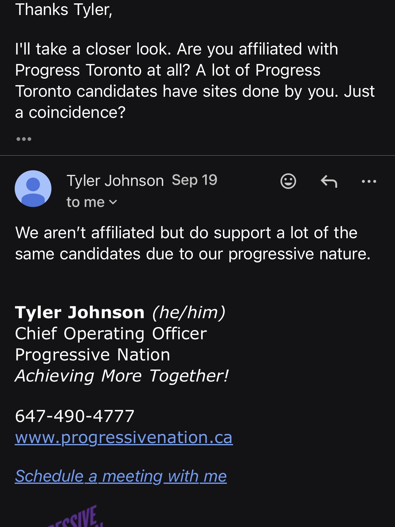 Tyler Johnson email